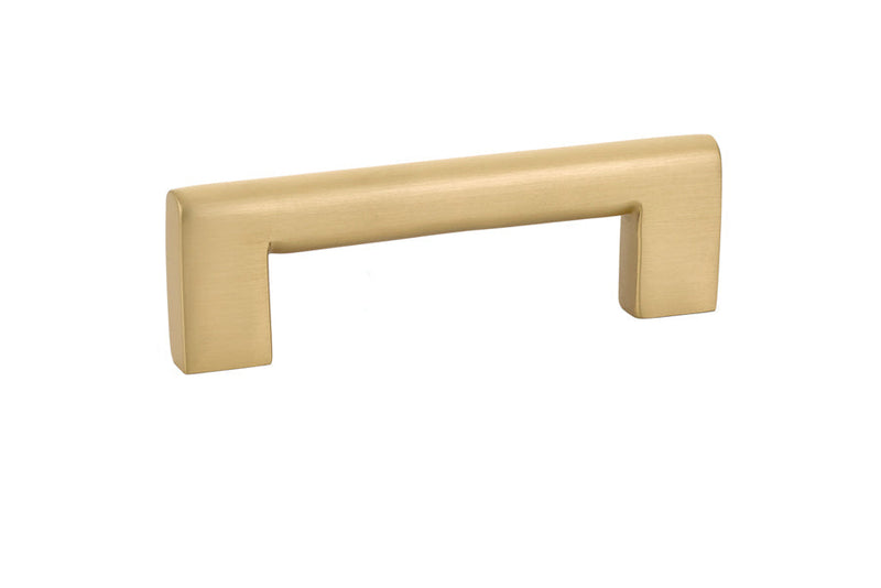 The Emtek Trail Cabinet Pull in Satin Brass finish