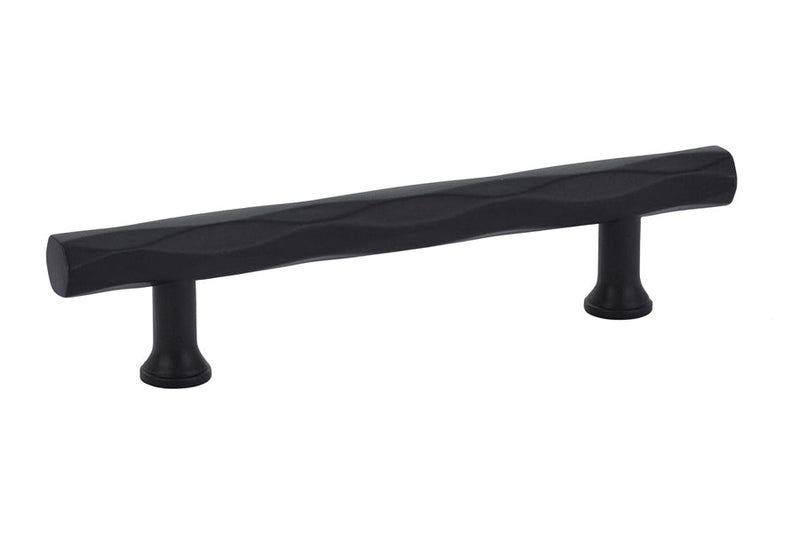 Emtek Tribeca Cabinet Pull, 4" Center to Center in Flat Black finish