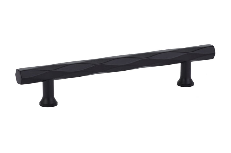 Emtek Tribeca Cabinet Pull, 5" Center to Center in Flat Black finish