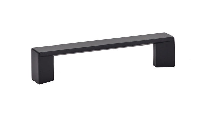 Emtek Trinity Cabinet Pull, 4" Center to Center in Flat Black finish