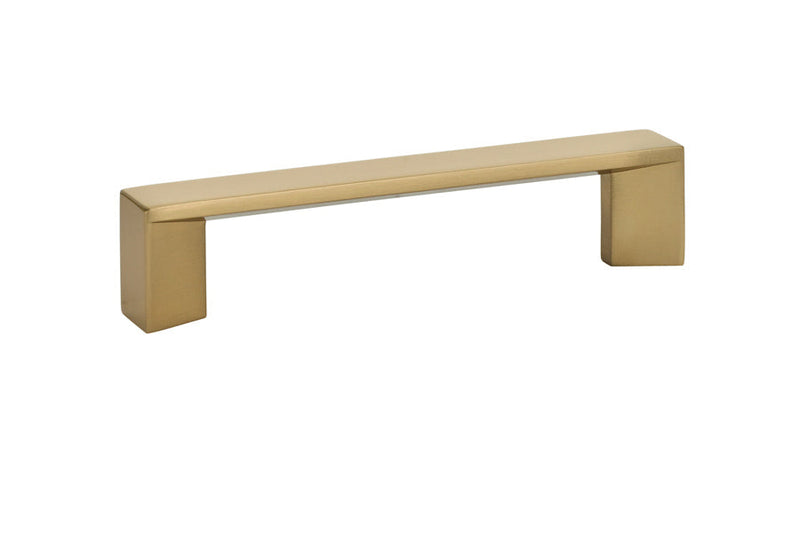 Emtek Trinity Cabinet Pull, 4" Center to Center in Satin Brass finish