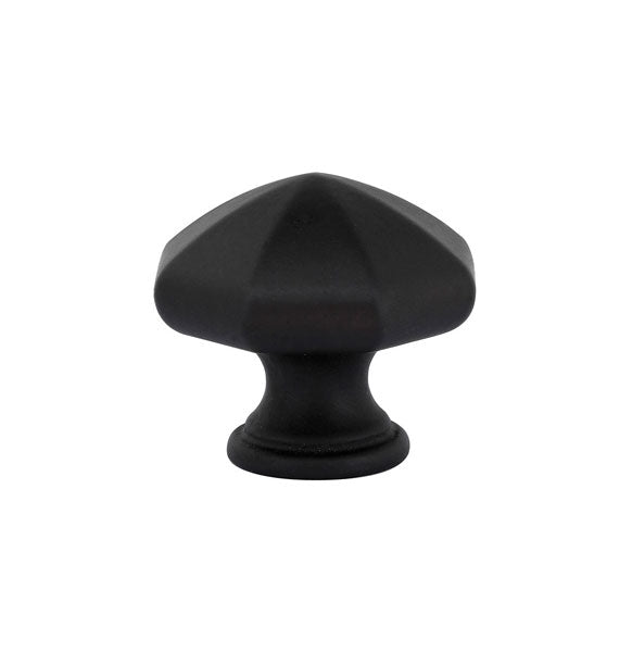 Emtek Tuscany Bronze Octagon Cabinet Knob, 1 1/4" in Flat Black Bronze Patina finish