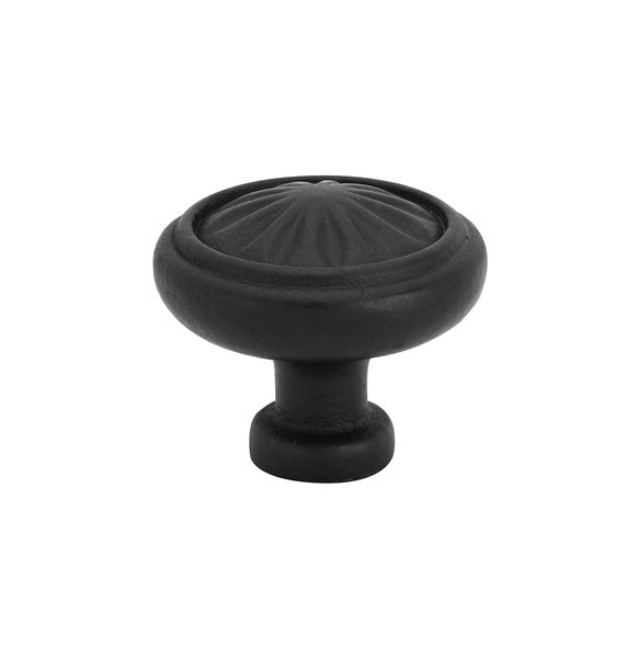 Emtek Tuscany Bronze Round Cabinet Knob, 1 1/4" in Flat Black Bronze Patina finish