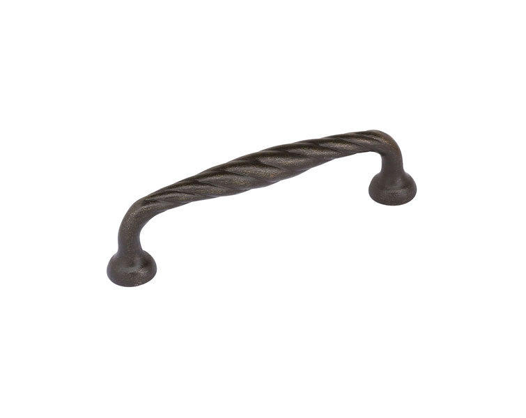 Emtek Tuscany Bronze Twist Cabinet Pull, 10" Center to Center in Medium Bronze Patina finish