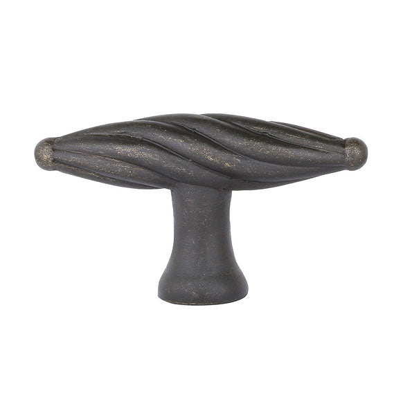 Emtek Tuscany Bronze Twist Finger Knob, 1 3/4" in Medium Bronze Patina finish