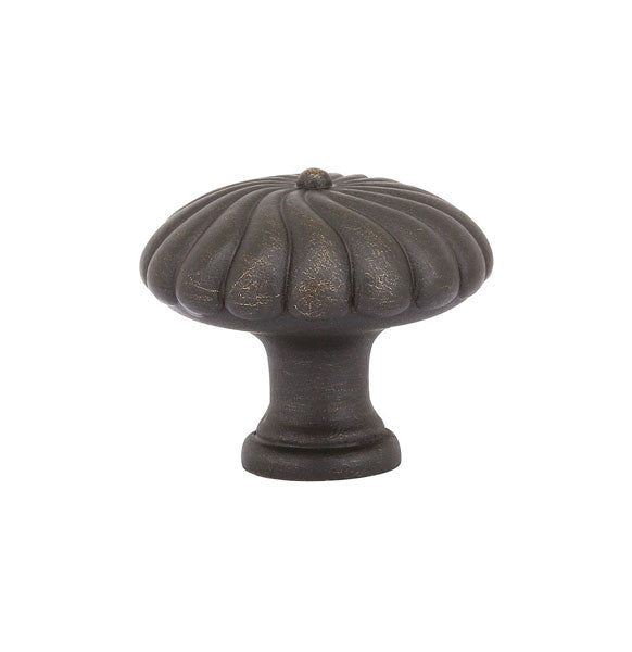 Emtek Tuscany Bronze Twist Round Cabinet Knob, 1" in Medium Bronze Patina finish
