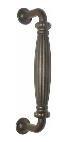 Emtek Tuscany Cast Bronze Palermo Door Pull, 8" Center to Center in Medium Bronze Patina finish