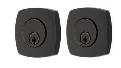 Emtek Urban Modern Deadbolt, Double Cylinder in Oil Rubbed Bronze finish