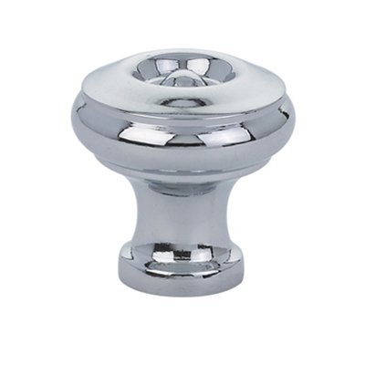 The Emtek Waverly Cabinet Knob in Polished Chrome finish