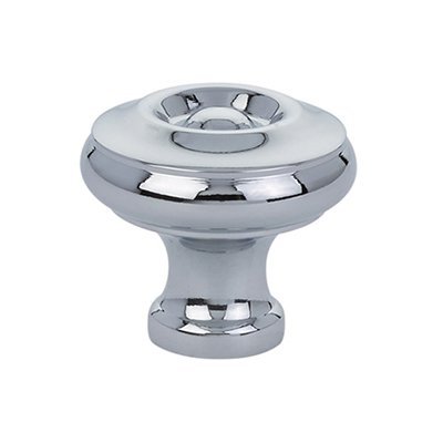 The Emtek Waverly Cabinet Knob in Polished Chrome finish