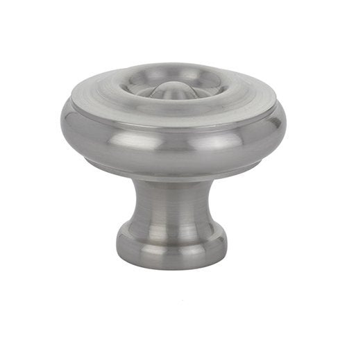 The Emtek Waverly Cabinet Knob in Satin Nickel finish