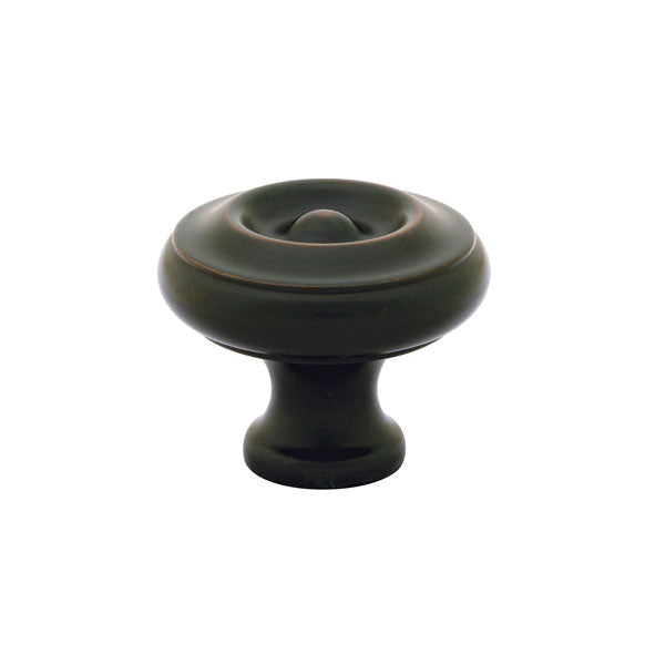 Emtek Waverly Knob 1-1/4" Wide (1-1/8" Projection) in Oil Rubbed Bronze finish