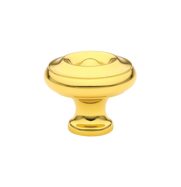 Emtek Waverly Knob 1-3/4" Wide (1-1/2" Projection) in Polished Brass finish