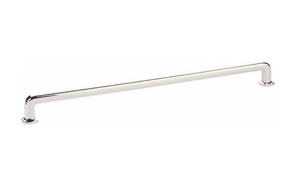 The Emtek Westridge Cabinet Pull in Polished Nickel finish