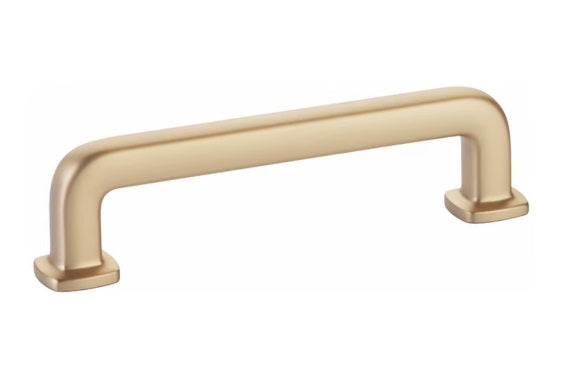 The Emtek Westridge Cabinet Pull in Satin Brass finish