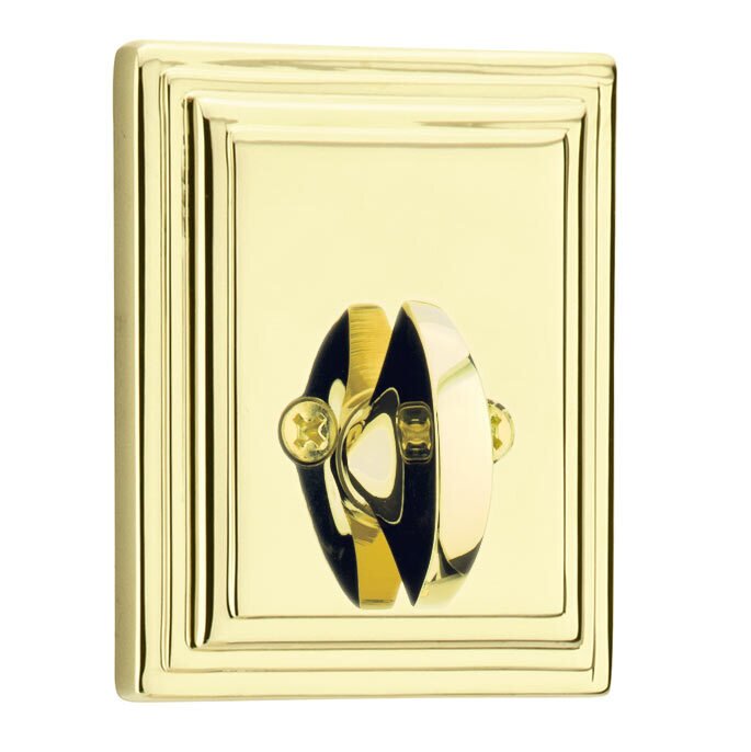 Emtek Wilshire Deadbolt, Single Sided in Lifetime Polished Brass finish