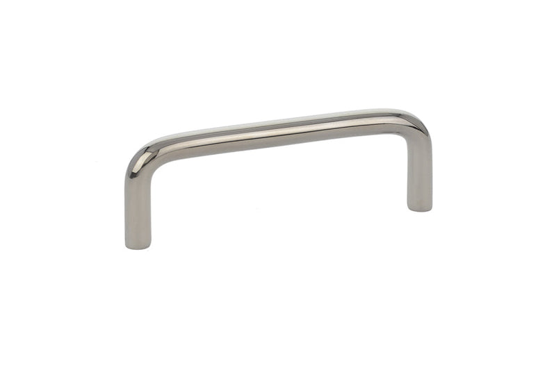 Emtek Wire Cabinet Pull, 3 1/2" Center to Center in Lifetime Polished Nickel finish