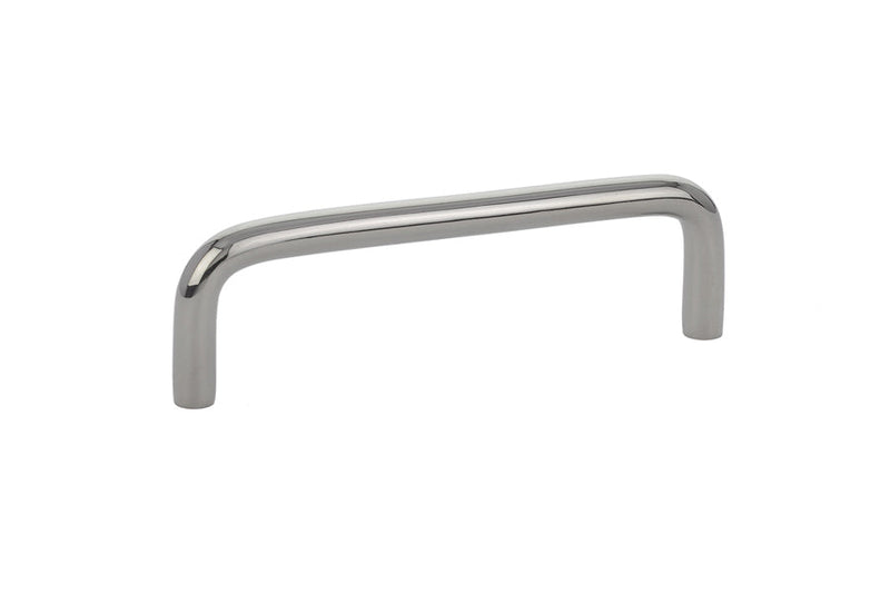 Emtek Wire Cabinet Pull, 4" Center to Center in Lifetime Polished Nickel finish