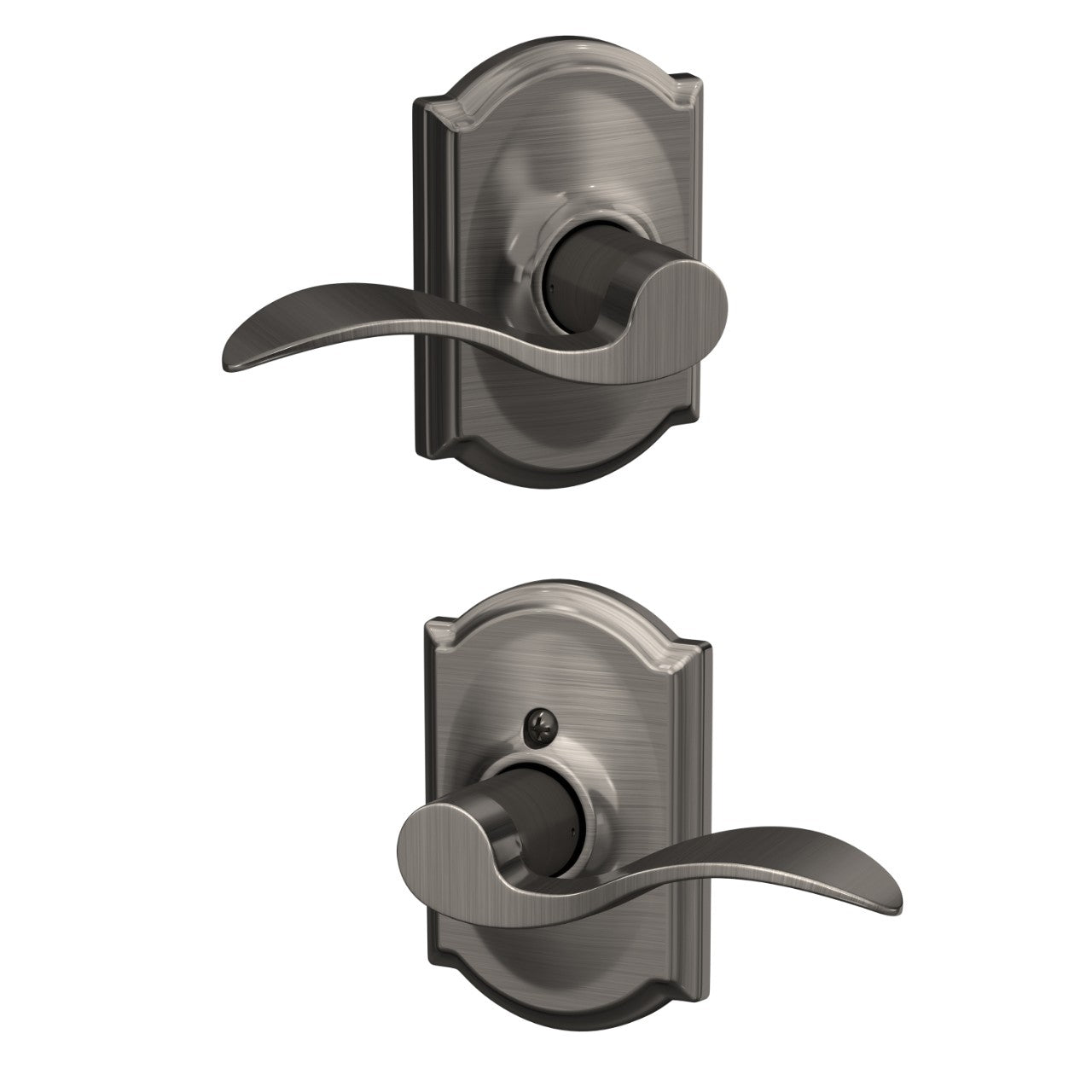 Schlage Accent Lever with Camelot Rosette