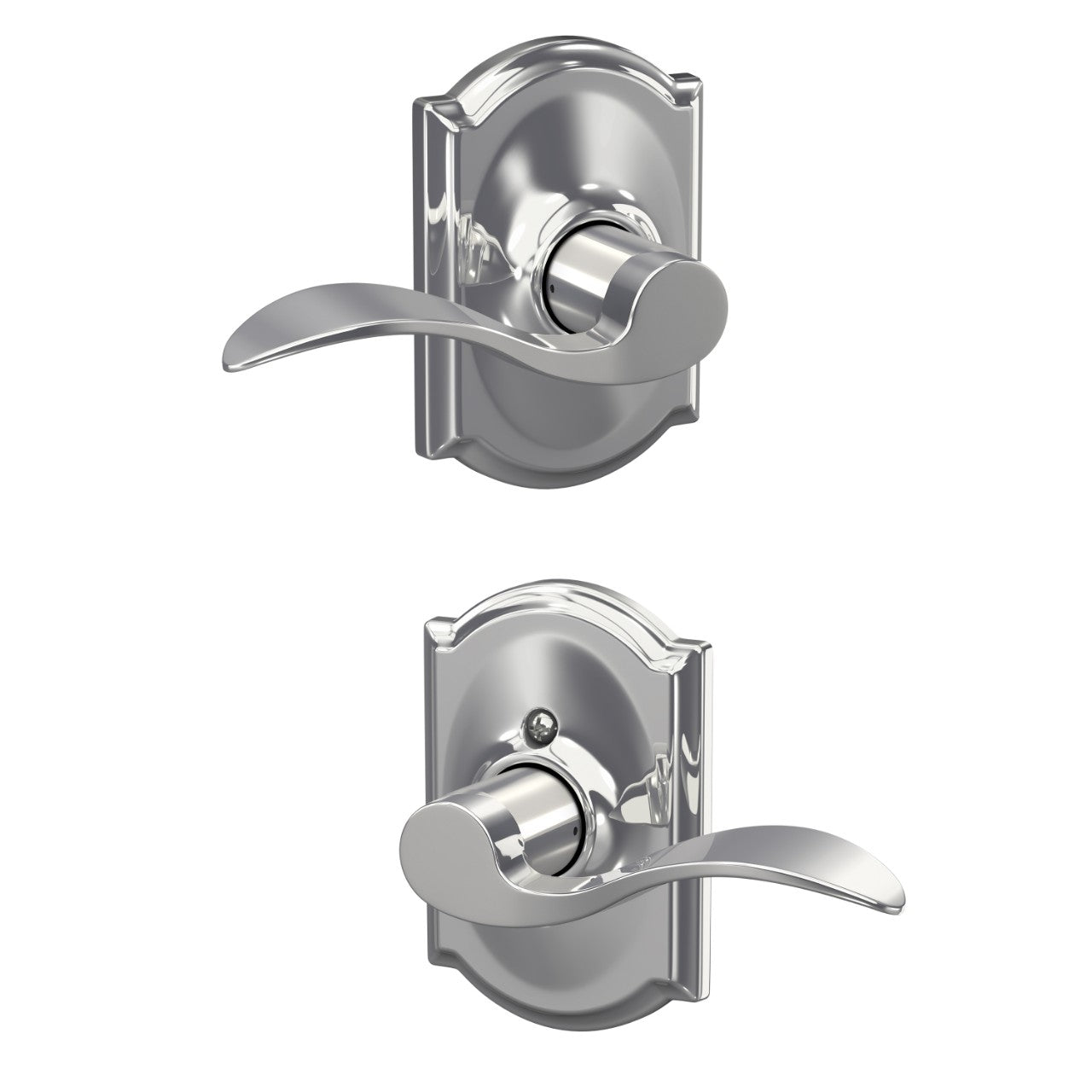 Schlage Accent Lever with Camelot Rosette