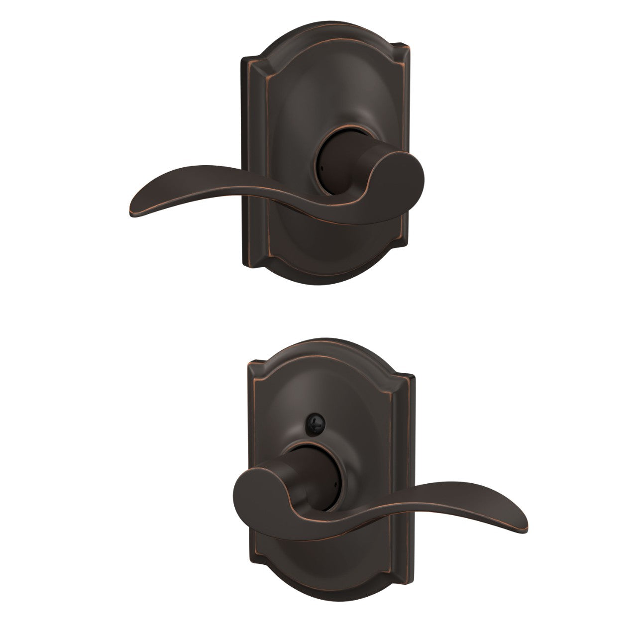 Schlage Accent Lever with Camelot Rosette