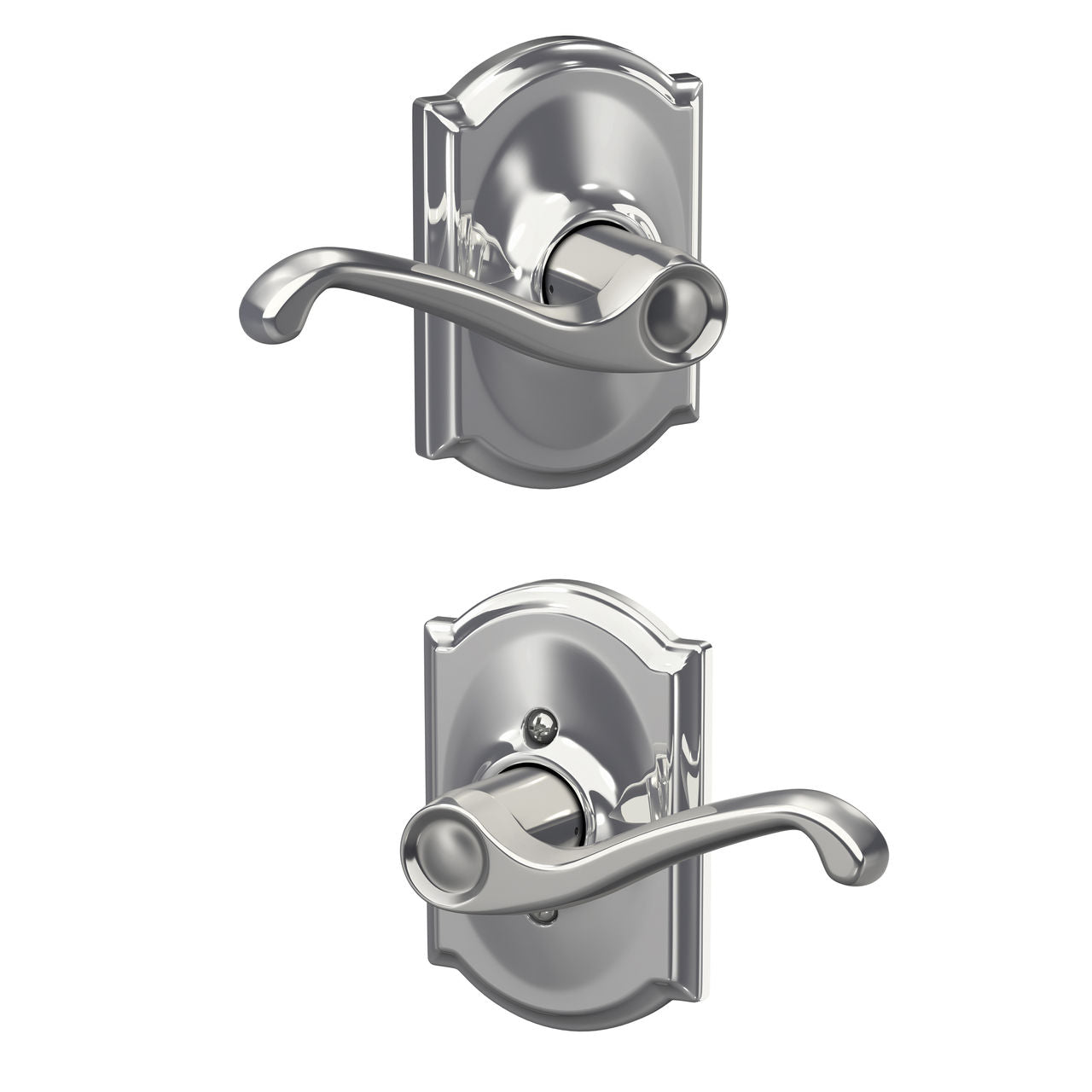 Schlage Flair Lever with Camelot Rosette