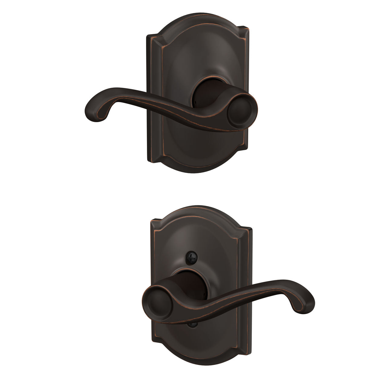 Schlage Flair Lever with Camelot Rosette