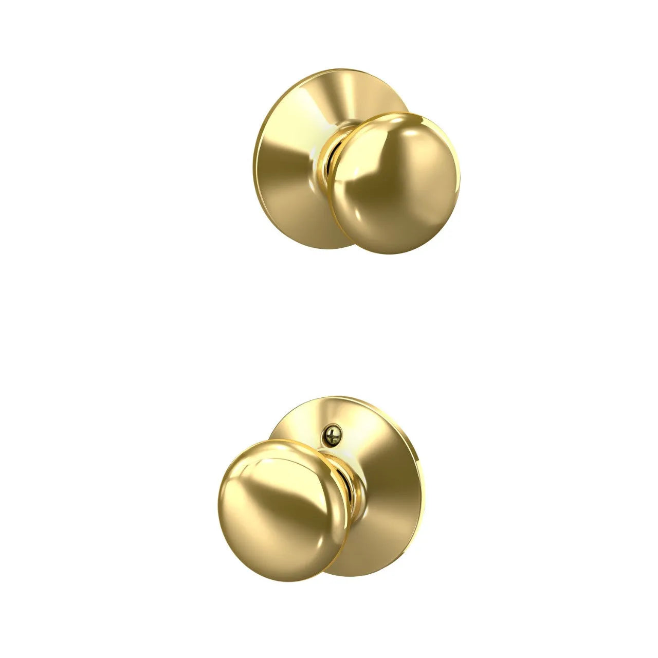 Schlage Plymouth Knob Bright Brass