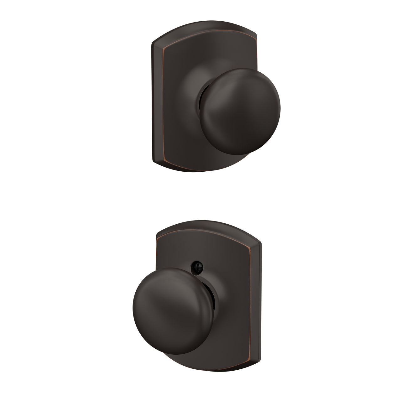 Schlage Plymouth Knob with Greenwich Rosette