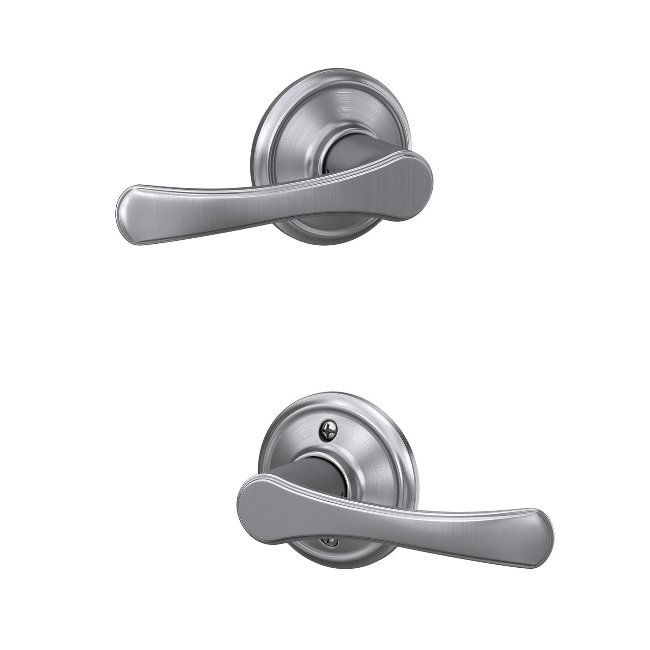 Schlage Avila Passage Lever Satin Chrome