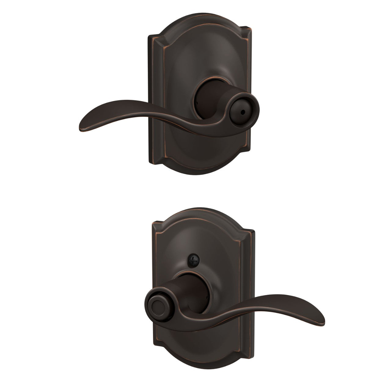Schlage Accent Lever with Camelot Rosette