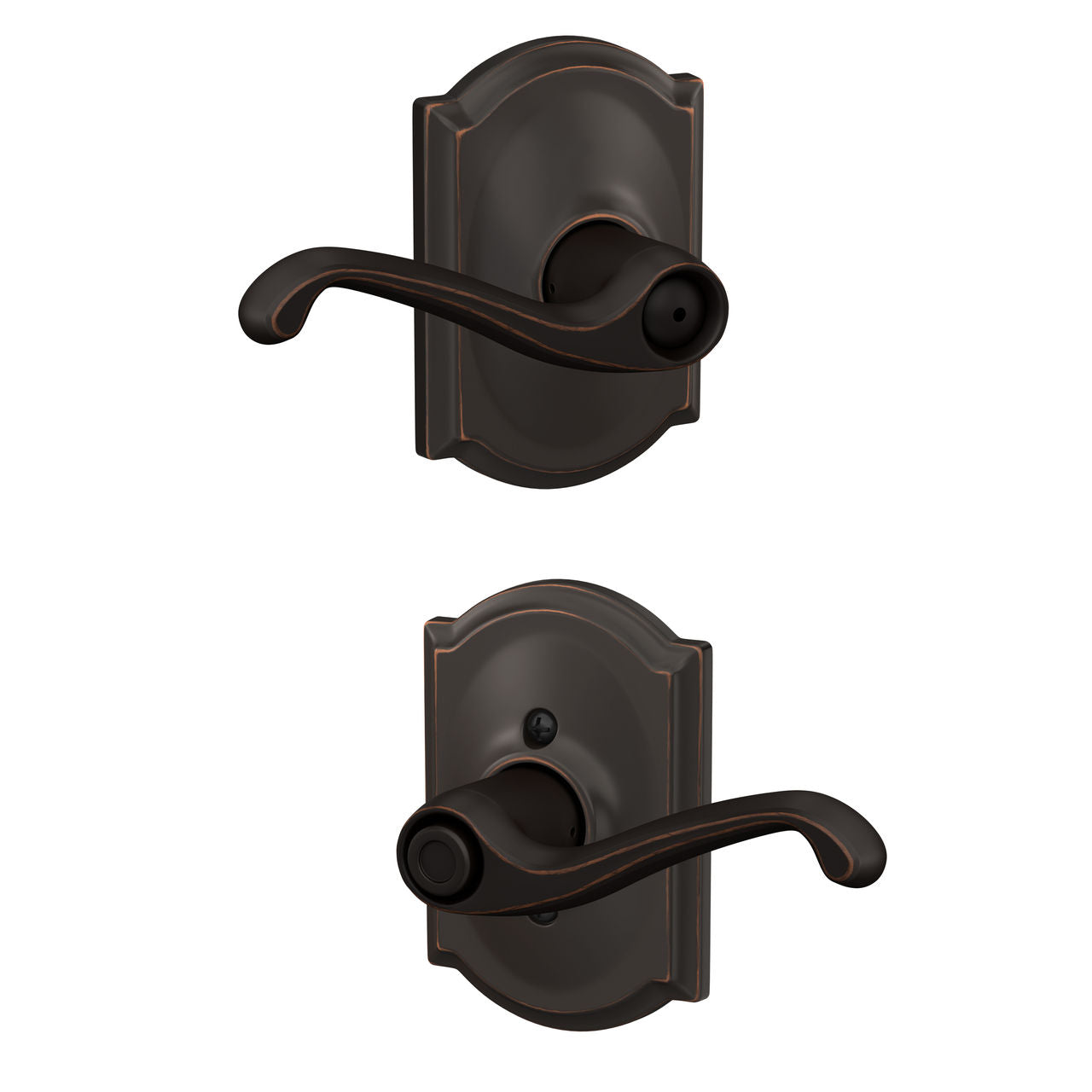 Schlage Flair Lever with Camelot Rosette