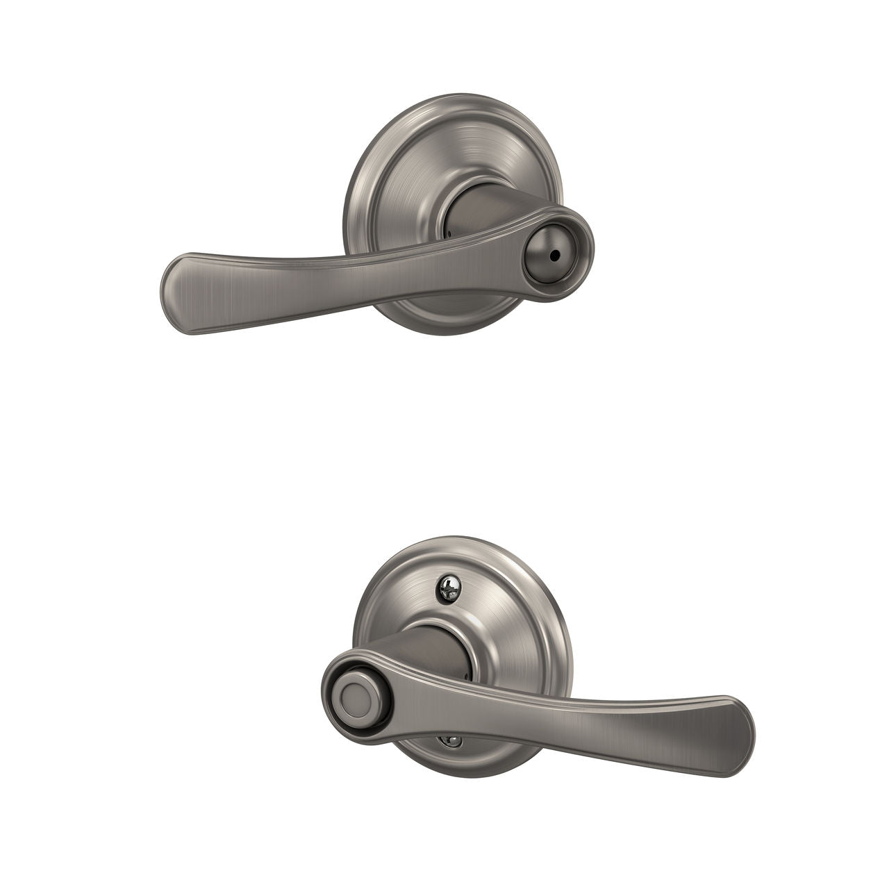 Schlage Avila Privacy Lever Satin Nickel