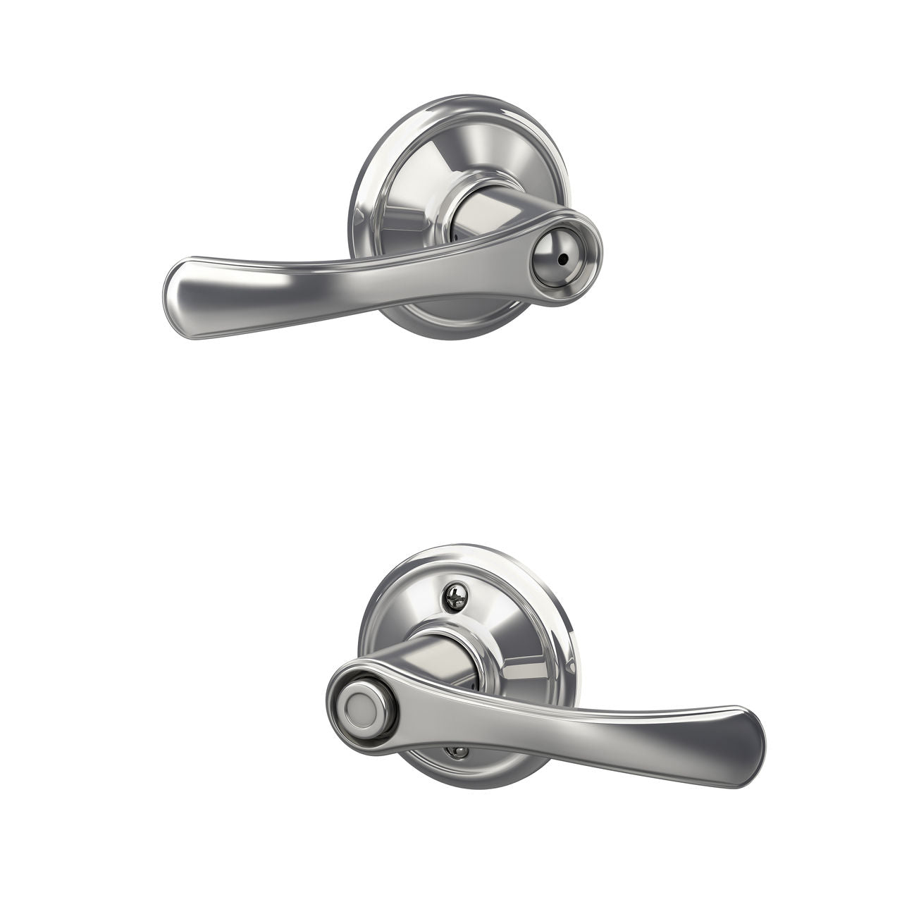 Schlage Avila Privacy Lever Bright Chrome