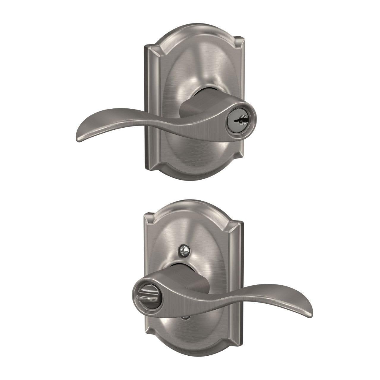 Schlage Accent Lever with Camelot Rosette