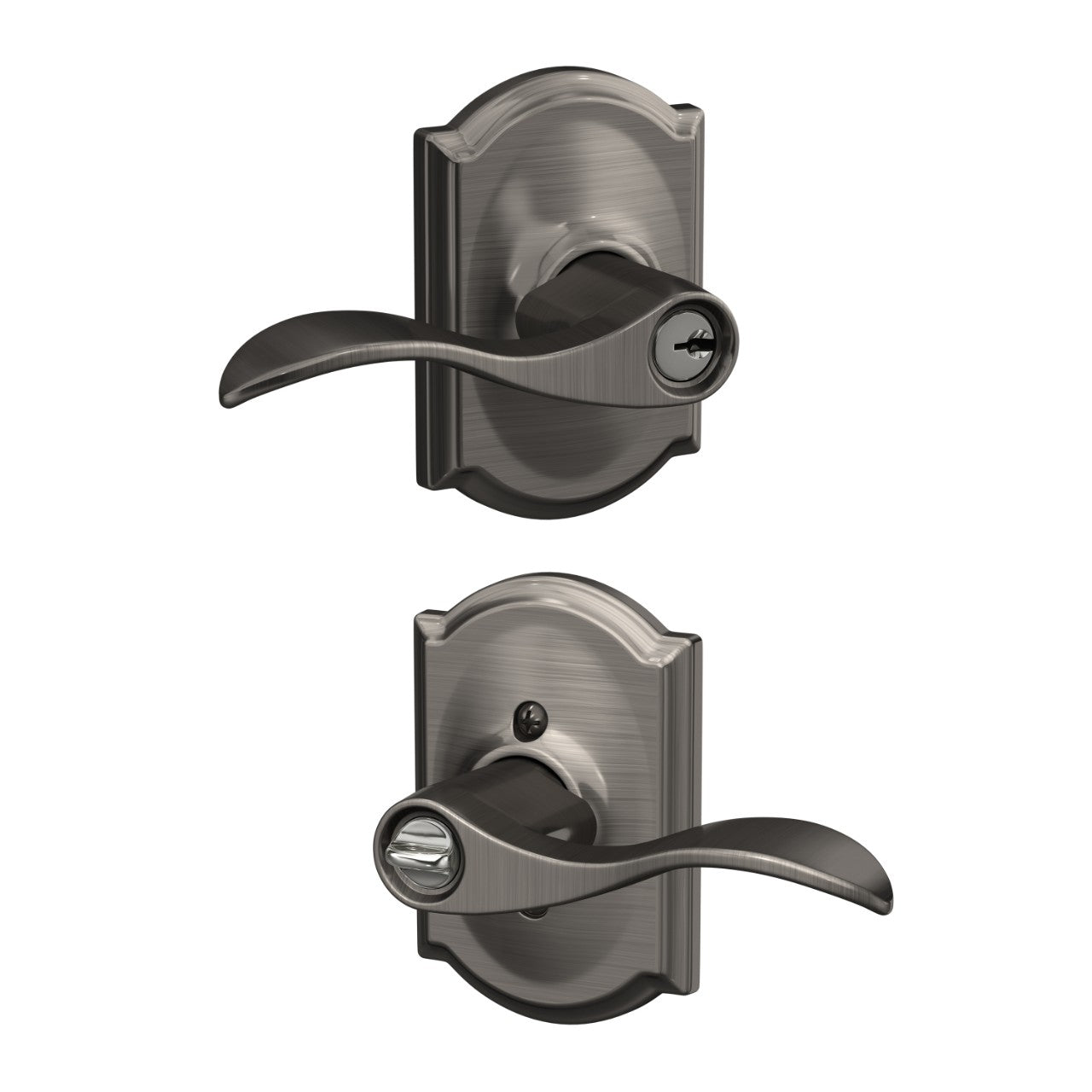 Schlage Accent Lever with Camelot Rosette