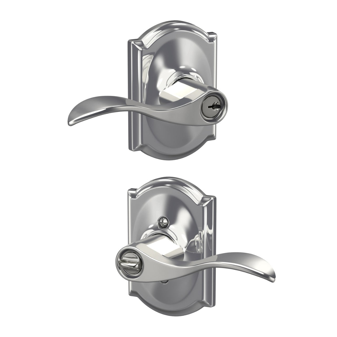 Schlage Accent Lever with Camelot Rosette