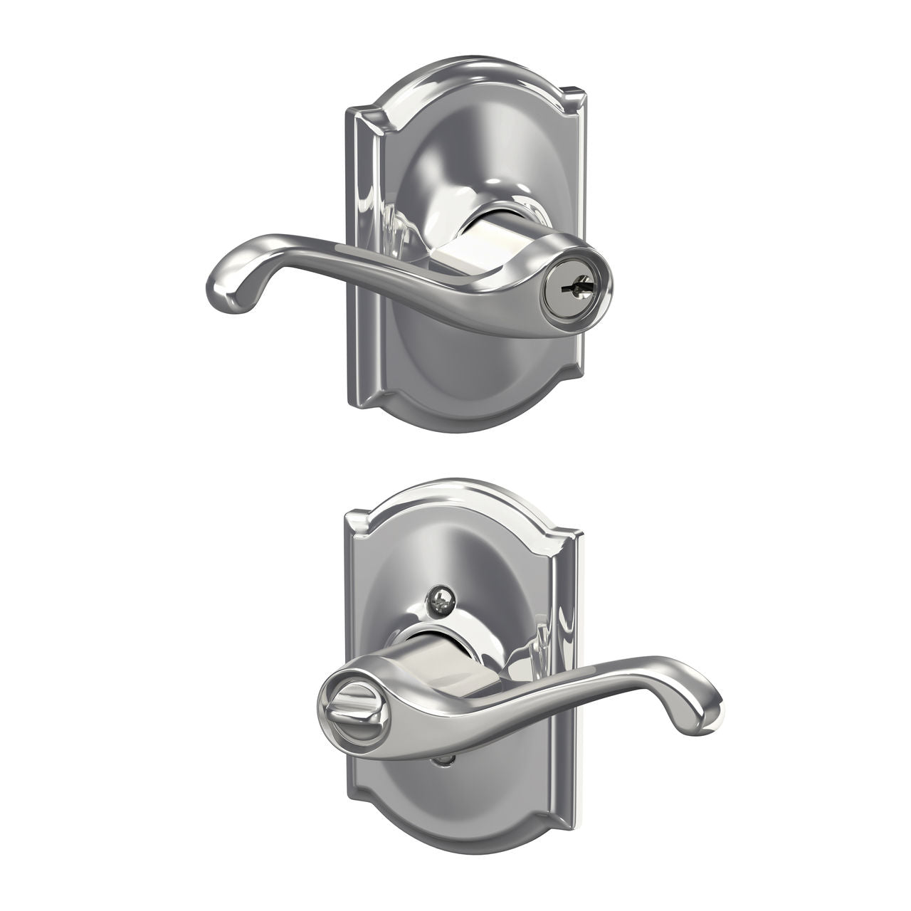 Schlage Flair Lever with Camelot Rosette