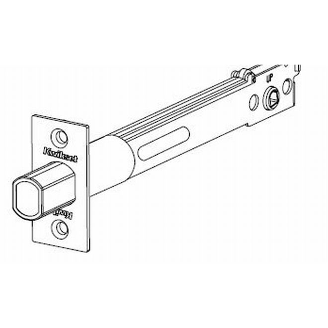 Kwikset 5" Square Deadbolt Latch in Polished Brass finish