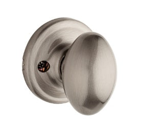 Kwikset Aliso Knob Half Dummy in Satin Nickel finish