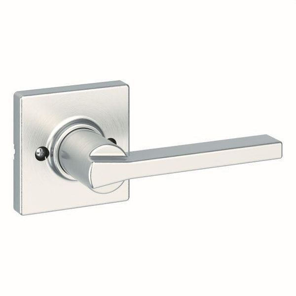 Kwikset Casey Lever Half Dummy With Square Rosette in Satin Nickel finish