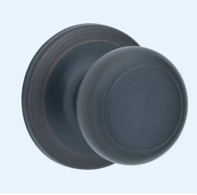 Kwikset Cove Knob Interior Single Cylinder for Montara Handleset Trim - Exterior Trim Sold Separately in Venetian Bronze finish