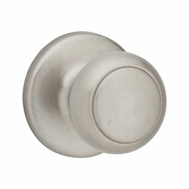 Kwikset Cove Passage Knob in Satin Nickel finish