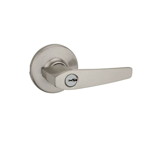 Kwikset Delta Lever Entry Door Lock in Satin Nickel finish