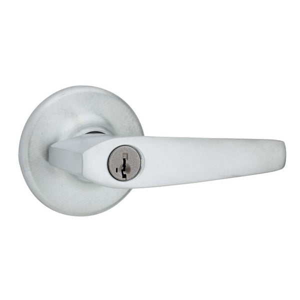 Kwikset Delta Lever Entry Door Lock With SmartKey in Satin Chrome finish