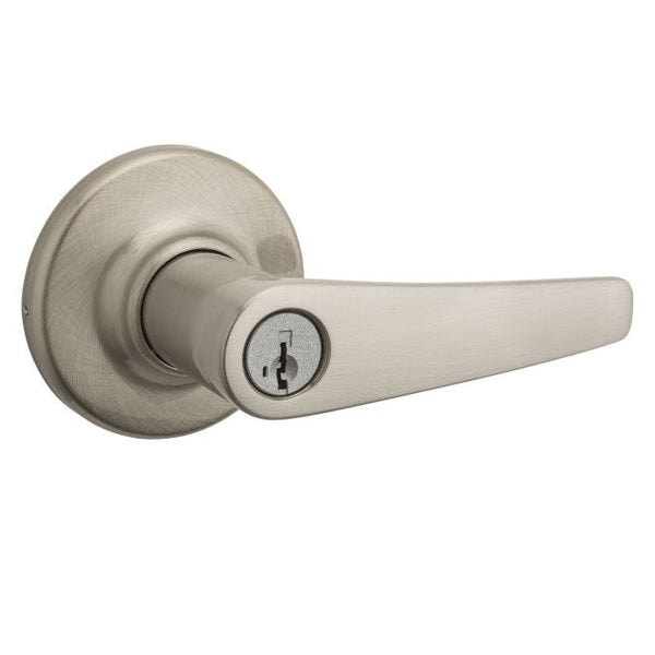 Kwikset Delta Lever Entry Door Lock With SmartKey in Satin Nickel finish