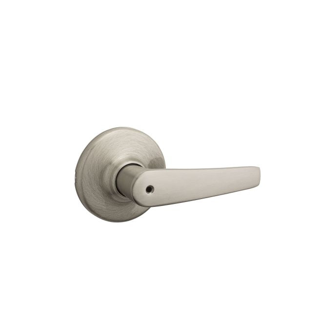 Kwikset Delta Privacy Door Lever in Satin Nickel finish