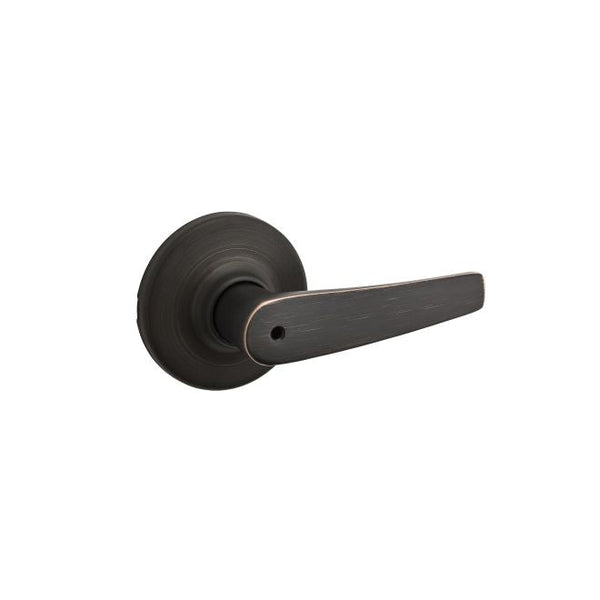 Kwikset Delta Privacy Door Lever in Venetian Bronze finish