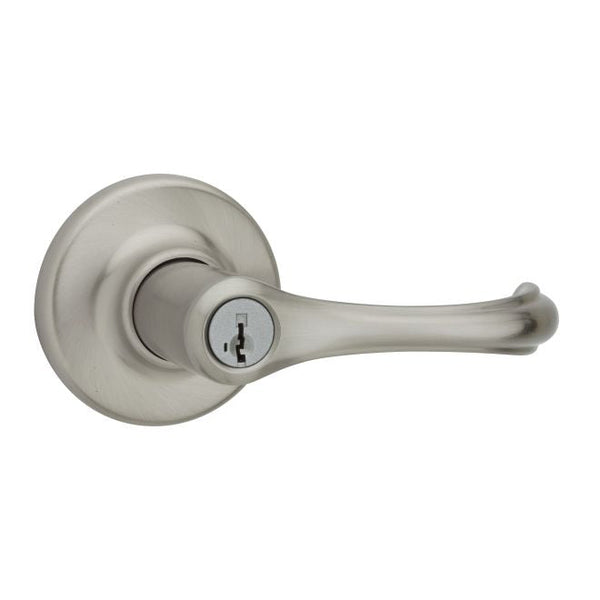 Kwikset Dorian Lever Entry Door Lock With SmartKey in Satin Nickel finish