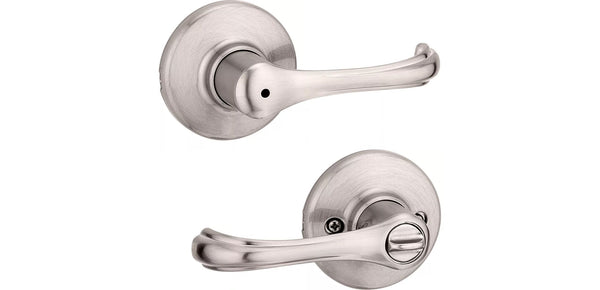 Kwikset Dorian Lever in Satin Nickel finish